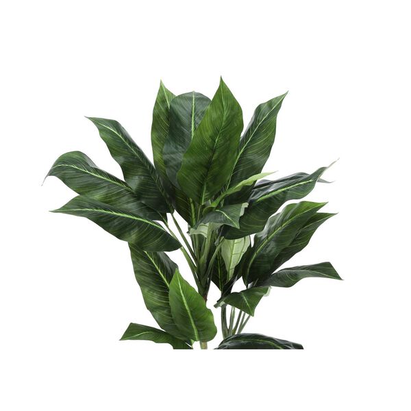 Black Green 42-Inch Indoor Faux Fake Floor Potted Decorative Artificial Plant, image 5